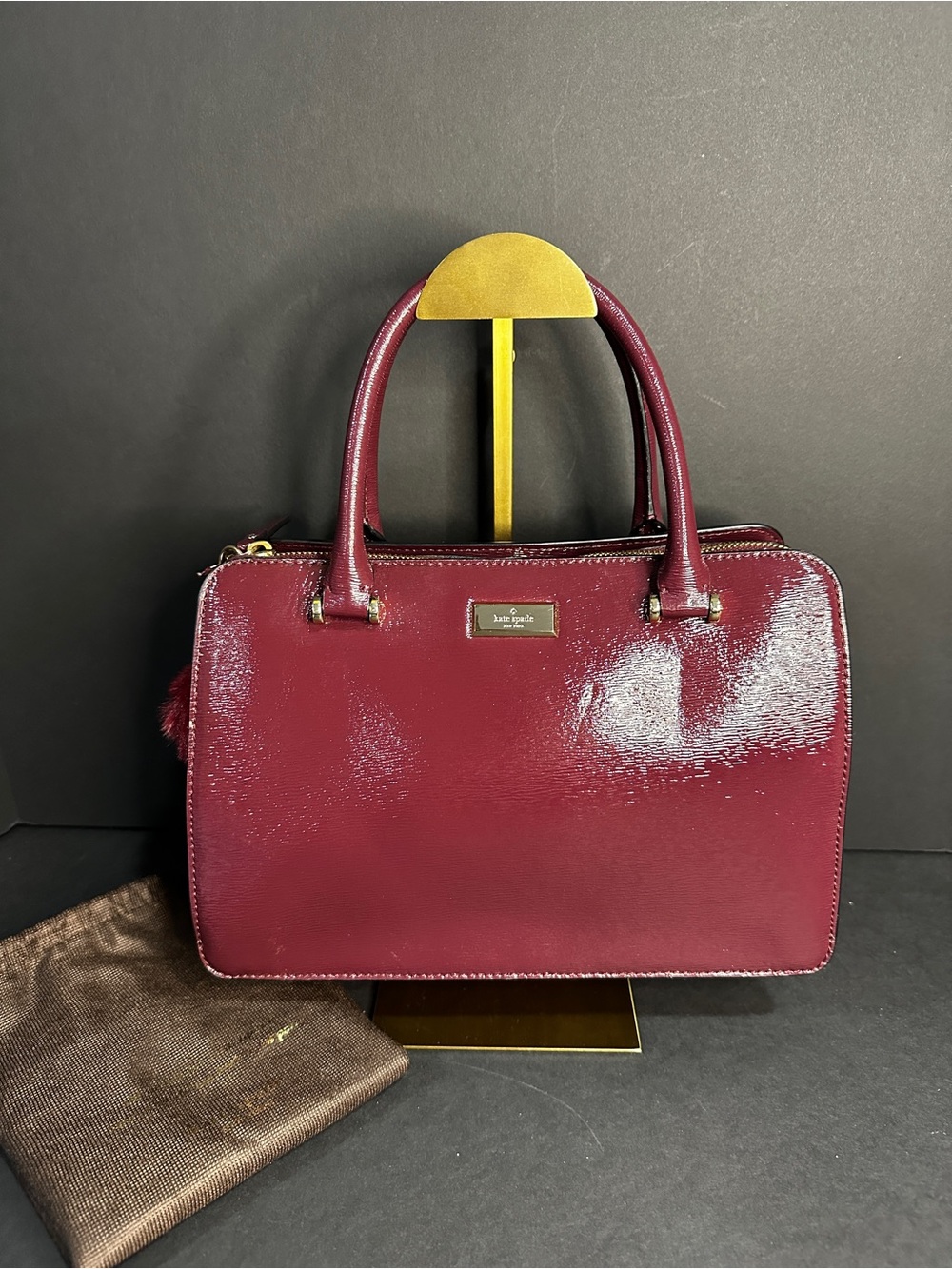 Kate Spade Lise Bixby Place Patent Leather Satchel Bag